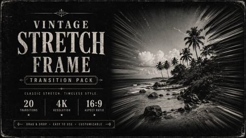 Vintage Stretch Frame Transition Pack Premiere Pro
