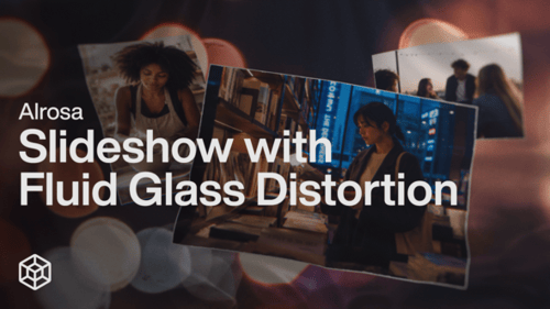 Alrosa - Slideshow with Fluid Glass Distortion