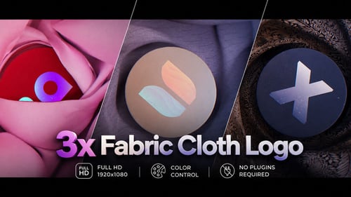 3x Cloth Fabric Logo