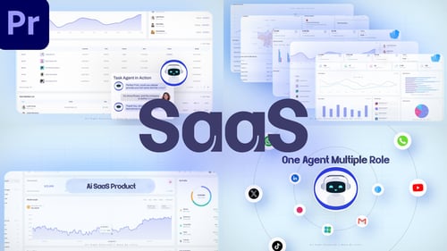 Ai SaaS Intro MOGRT - Tech Product Promo