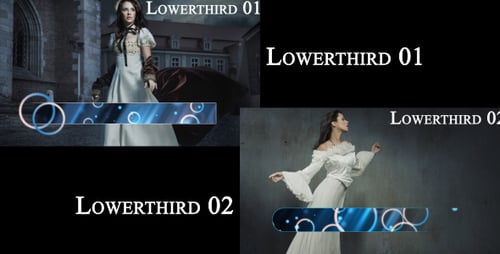 Modern Glowing Circles Lower Third Title Animation