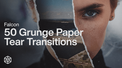 Falcon - 50 Grunge Paper Tear Transitions