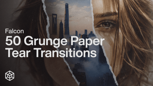 Falcon - 50 Grunge Paper Tear Transitions