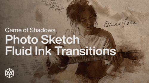 Game of Shadows - Fotoskizze Fluid Ink Transitions