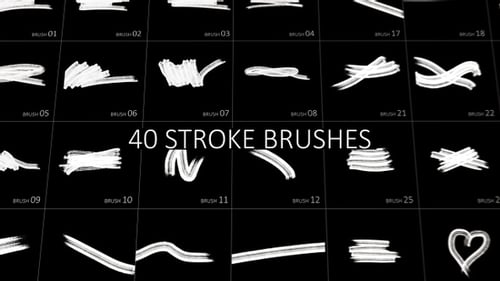 Hand Drawn Paint Brush Stroke Reveals and Wipes