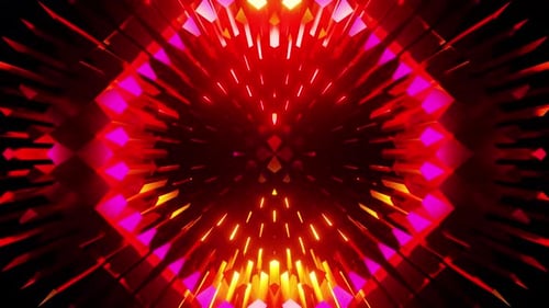 Rubin Red And Orange Equalizer Vj Loop Background 4K