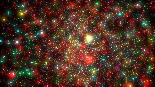 Colorful Glowing Particles Background for Festive Celebrations