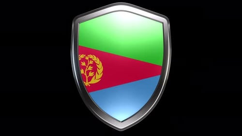 Transition de l'emblème de l'Érythrée avec canal Alpha - Résolution