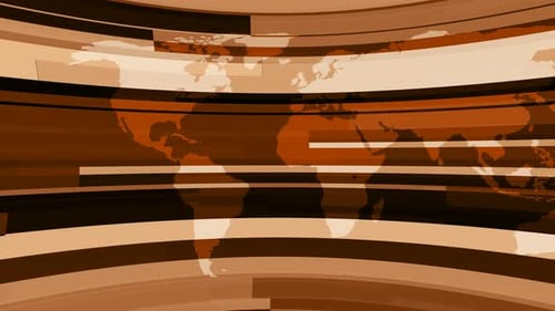 Animated Global World Map Broadcast Background
