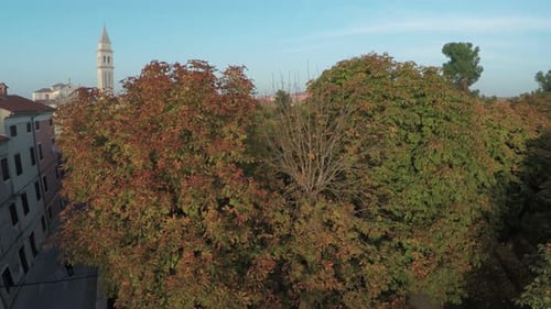 Vue aérienne d'un parc à Vodnjan