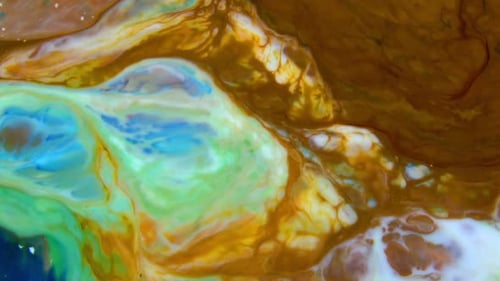 Abstract Colours Swirling And Spreading Texture