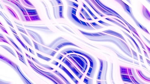Abstract Fluid Waves Glowing Background Animation