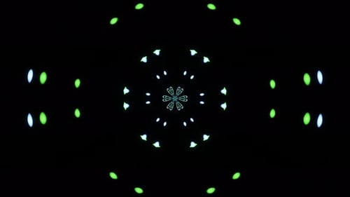 Festive Abstract Neon Pattern VJ Loop