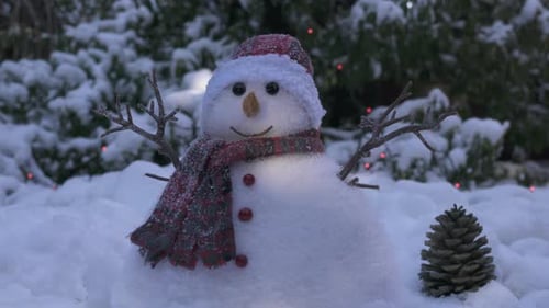 Festive Snowman Decoration for Winter Holiday