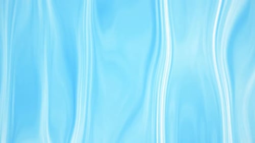Abstract Light Blue Fluid Wave Motion Background Loop