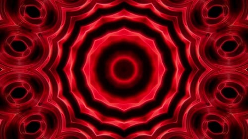 Red Swirl Energy Gathering at the Center Loop 4K