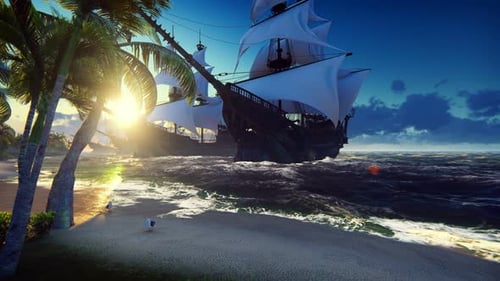 Ships Near The Island