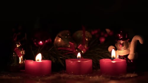 Weihnachts-Neujahrs-Dekoration Und Feierkerzen 4