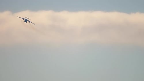 Transport Aircraft Curving To Final Approach