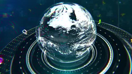 Broadcast Weather Forecast News Background 4k Loop