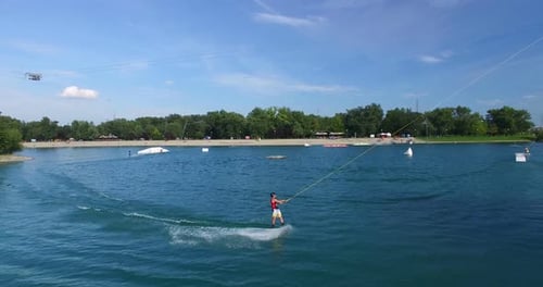 Wakeboarding at Wake Park Jarun, Croatia