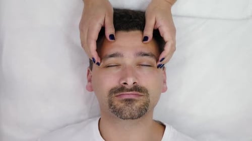 Relaxing Facial Massage for a Man