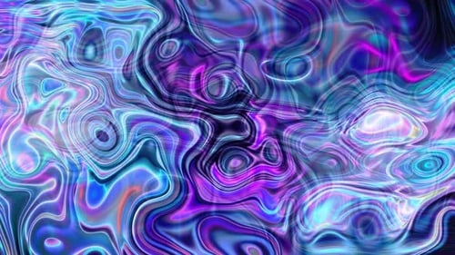 Amazing Background Colorful Holographic Pastel Line Liquid Animation