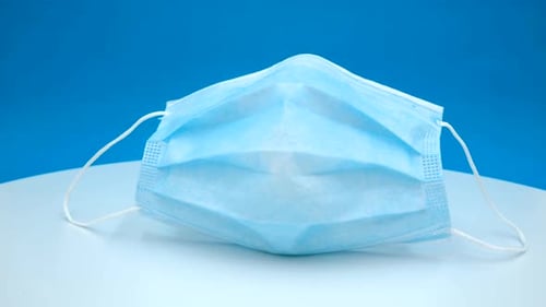 New Blue Surgical Mask Still Life