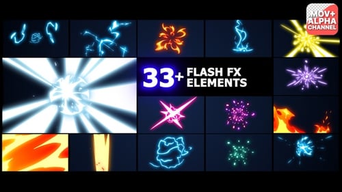 Pack d'éléments Flash FX | Graphiques animés