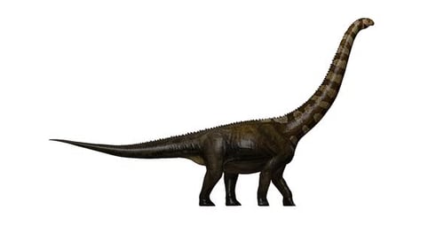 Langsam laufender Dinosaurier