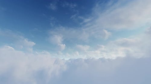 Fly Over Volume Clouds Loopabel 4K