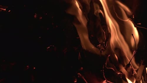 Burning Flames Consuming the Darkness