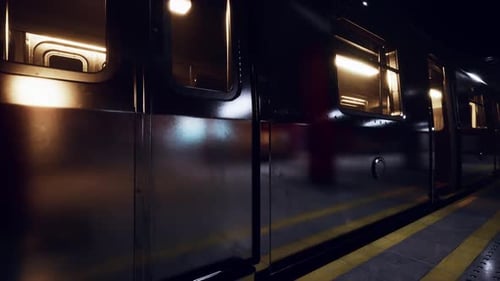 Leere alte U-Bahnstation