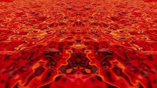 Abstract Fiery Liquid Loop Background