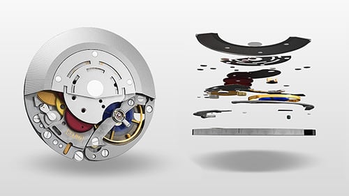 3D Watch Movement Assembly Animation with Intricate Gears