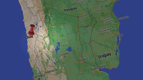 Chile On Map 4K