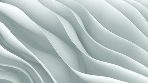 Wavy Curly Abstract White Background