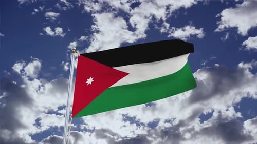 Jordan Flag With Sky