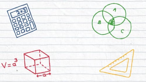 Hand-Drawn Math and Education Animated Sketch Elements