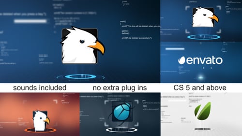 Futuristic Portal Logo Reveal