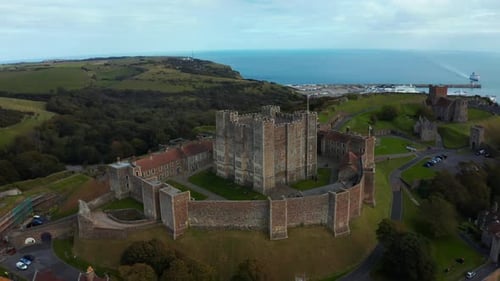 Aerial View of the Dover Castle