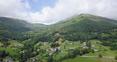 Aerial View of Mountain Panorama