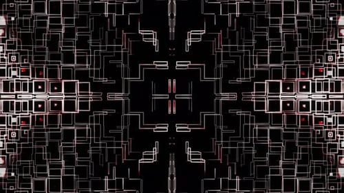 Pulsating Abstract Shape Animation for LED Panels and Screens