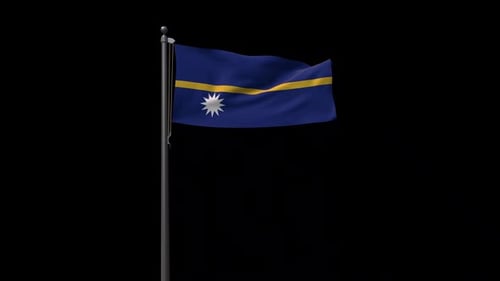 Flagge Nauru mit Alpha 2K