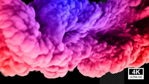 Colorful Abstract Smoke Fluid Reveal Animation