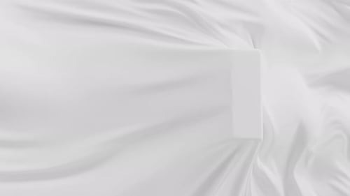 Smooth White Fabric Reveal Logo Intro Animation