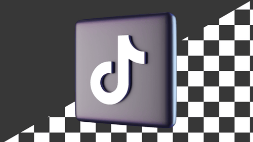 Spinning Loop 3d Tiktok Logo Canal alfa