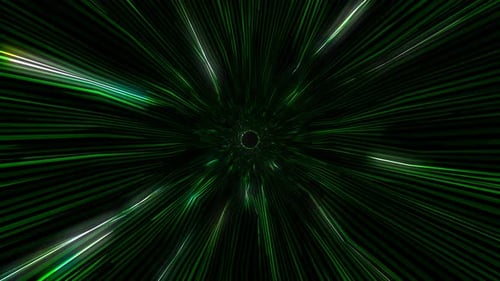 Leuchtender bunter Linien-Tunnel