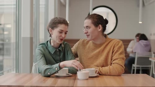 Romantic Date in Cafe