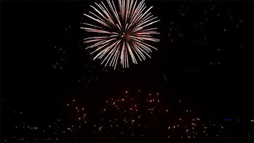 Spectacular Fireworks Light Up the Night Sky